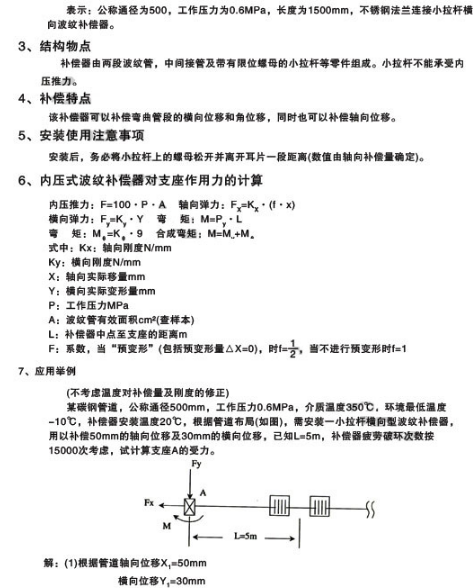 <strong>小拉桿波紋補(bǔ)償器技術(shù)參數(shù)一</strong>